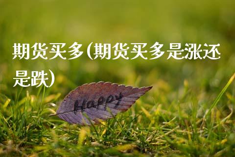 期货买多(期货买多是涨还是跌)_https://www.hbaoqiang.com_期货平台_第1张