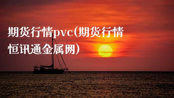 期货行情pvc(期货行情恒讯通金属网)_https://www.hbaoqiang.com_期货平台_第1张