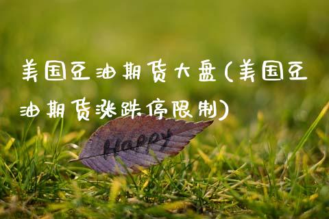 美国豆油期货大盘(美国豆油期货涨跌停限制)_https://www.hbaoqiang.com_国际期货_第1张