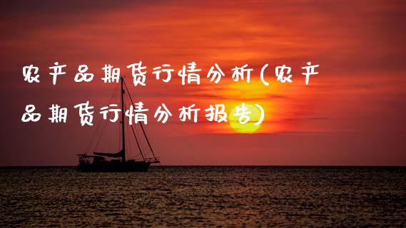 农产品期货行情分析(农产品期货行情分析报告)_https://www.hbaoqiang.com_国际期货_第1张