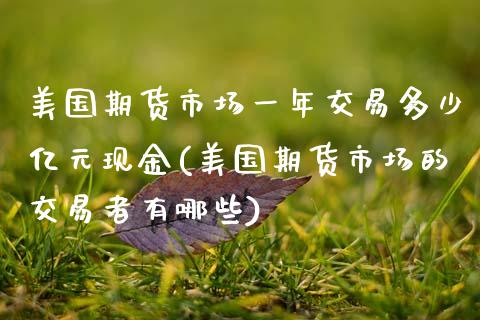 美国期货市场一年交易多少亿元现金(美国期货市场的交易者有哪些)_https://www.hbaoqiang.com_理财百科_第1张