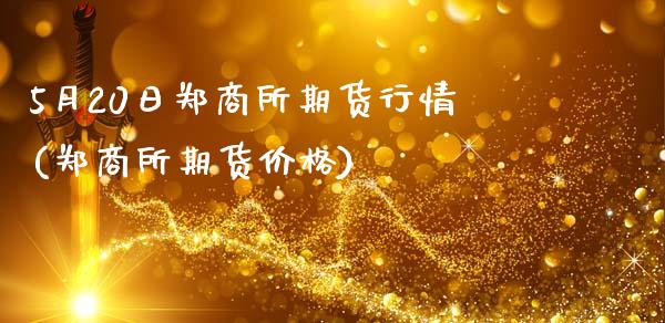 5月20日郑商所期货行情(郑商所期货价格)_https://www.hbaoqiang.com_恒指期货_第1张