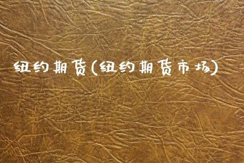 纽约期货(纽约期货市场)_https://www.hbaoqiang.com_期货故事_第1张
