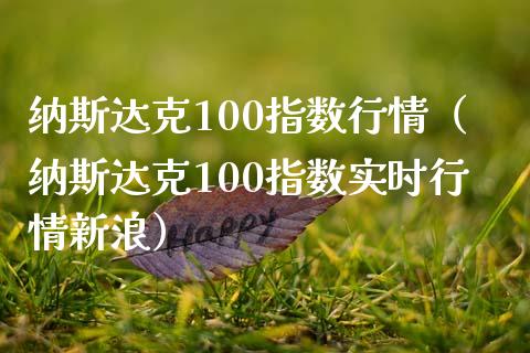 纳斯达克100指数行情（纳斯达克100指数实时行情）_https://www.hbaoqiang.com_国际期货_第1张