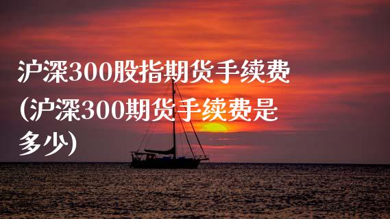 沪深300股指期货手续费(沪深300期货手续费是多少)_期货手续费_第1张_宝强期货直播间 沪深300股指期货手续费(沪深300期货手续费是多少)_https://www.hbaoqiang.com_期货手续费_第1张