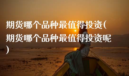 期货哪个品种最值得投资(期货哪个品种最值得投资呢)_https://www.hbaoqiang.com_国际期货_第1张