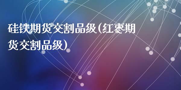 硅铁期货交割品级(红枣期货交割品级)_https://www.hbaoqiang.com_股票推荐_第1张