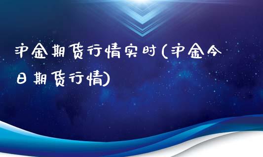 沪金期货行情实时(沪金今日期货行情)_https://www.hbaoqiang.com_理财百科_第1张