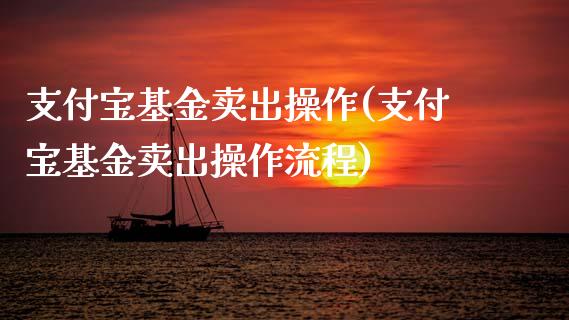 支付宝基金卖出操作(支付宝基金卖出操作流程)_https://www.hbaoqiang.com_国际期货_第1张