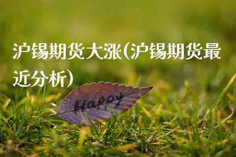 沪锡期货大涨(沪锡期货最近分析)_https://www.hbaoqiang.com_国际期货_第1张