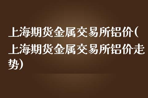 上海期货金属交易所铝价(上海期货金属交易所铝价走势)_https://www.hbaoqiang.com_实战心得_第1张