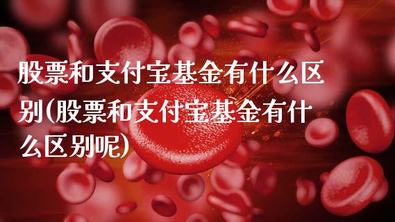 股票和支付宝基金有什么区别(股票和支付宝基金有什么区别呢)_https://www.hbaoqiang.com_期货学习_第1张
