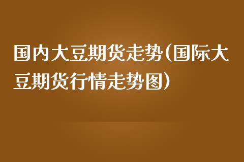 国内大豆期货走势(国际大豆期货行情走势图)_https://www.hbaoqiang.com_期货行情_第1张