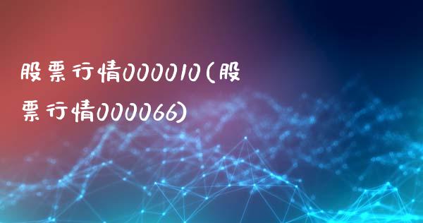 股票行情000010(股票行情000066)_https://www.hbaoqiang.com_德指期货_第1张