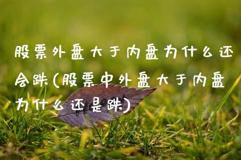 股票外盘大于内盘为什么还会跌(股票中外盘大于内盘为什么还是跌)_https://www.hbaoqiang.com_股票推荐_第1张