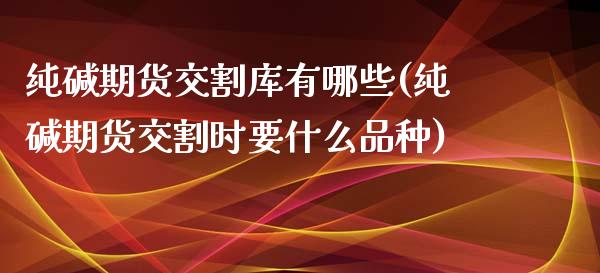 纯碱期货交割库有哪些(纯碱期货交割时要什么品种)_https://www.hbaoqiang.com_理财百科_第1张