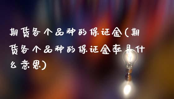 期货各个品种的保证金(期货各个品种的保证金率是什么意思)_https://www.hbaoqiang.com_纳指期货_第1张
