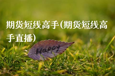 期货短线高手(期货短线高手直播)_https://www.hbaoqiang.com_内盘期货_第1张