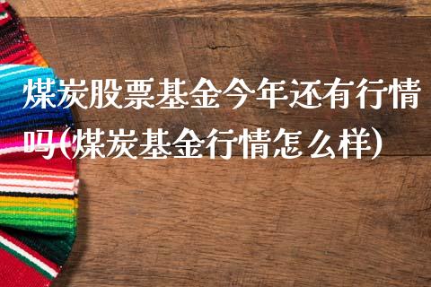 煤炭股票基金今年还有行情吗(煤炭基金行情怎么样)_https://www.hbaoqiang.com_期货手续费_第1张