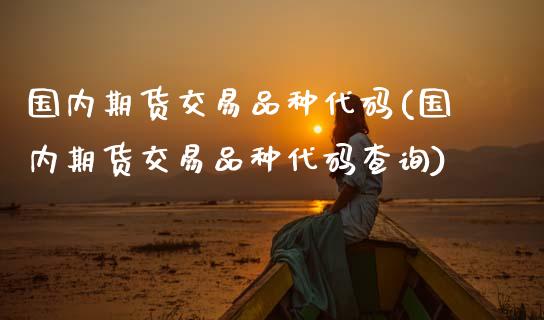 国内期货交易品种代码(国内期货交易品种代码查询)_https://www.hbaoqiang.com_期货开户_第1张