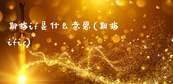 期指if是什么意思(期指ific)_https://www.hbaoqiang.com_实战心得_第1张