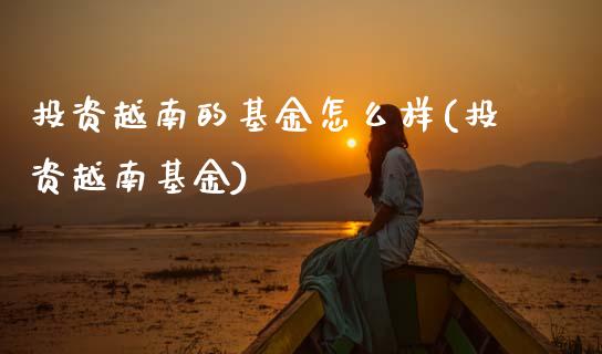 投资越南的基金怎么样(投资越南基金)_https://www.hbaoqiang.com_期货平台_第1张