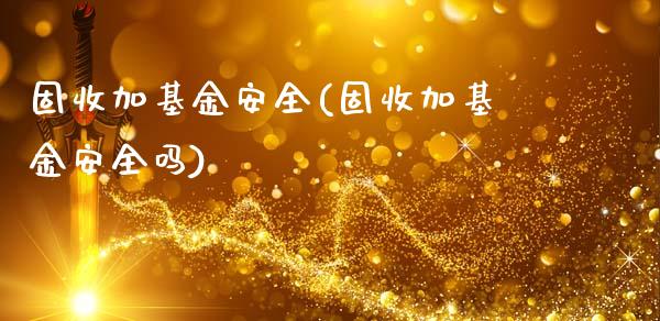 固收加基金安全(固收加基金安全吗)_https://www.hbaoqiang.com_恒指期货_第1张