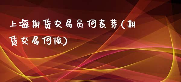 上海期货交易员何麦芽(期货交易何俊)_https://www.hbaoqiang.com_德指期货_第1张