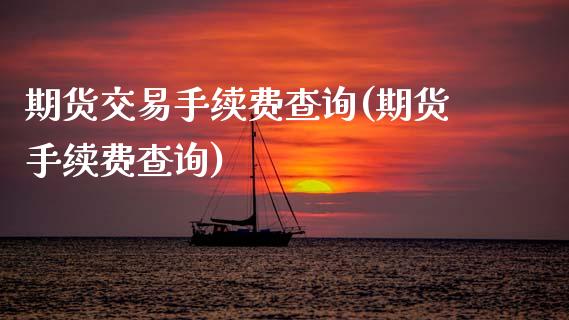 期货交易手续费查询(期货手续费查询)_https://www.hbaoqiang.com_德指期货_第1张