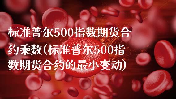标准普尔500指数期货合约乘数(标准普尔500指数期货合约的最小变动)_https://www.hbaoqiang.com_德指期货_第1张