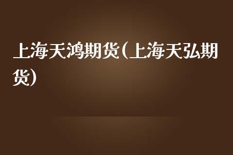 上海天鸿期货(上海天弘期货)_https://www.hbaoqiang.com_纳指期货_第1张