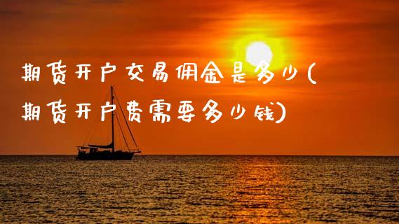 期货开户交易佣金是多少(期货开户费需要多少钱)_https://www.hbaoqiang.com_期货手续费_第1张