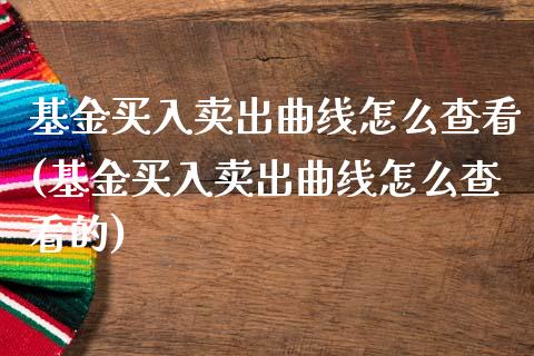 基金买入卖出曲线怎么查看(基金买入卖出曲线怎么查看的)_https://www.hbaoqiang.com_实战心得_第1张