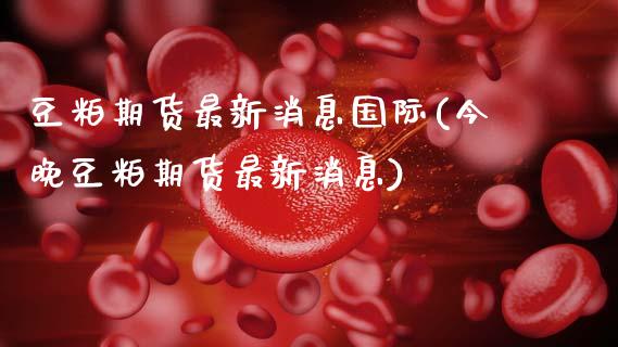 豆粕期货最新消息国际(今晚豆粕期货最新消息)_https://www.hbaoqiang.com_原油期货_第1张