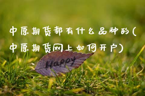 中原期货都有什么品种的(中原期货网上如何开户)_https://www.hbaoqiang.com_期货学习_第1张