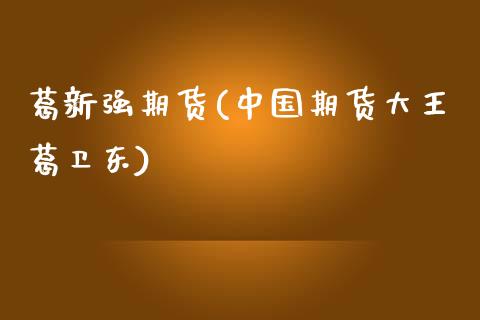 葛新强期货(中国期货大王葛卫东)_https://www.hbaoqiang.com_基金投资_第1张