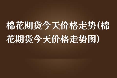 棉花期货今天价格走势(棉花期货今天价格走势图)_https://www.hbaoqiang.com_期货入门_第1张