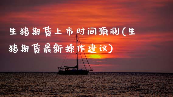 生猪期货上市时间预测(生猪期货最新操作建议)_https://www.hbaoqiang.com_交易心态_第1张