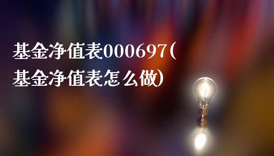 基金净值表000697(基金净值表怎么做)_https://www.hbaoqiang.com_期货入门_第1张