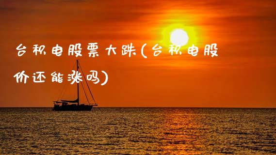 台积电股票大跌(台积电股价还能涨吗)_https://www.hbaoqiang.com_内盘期货_第1张