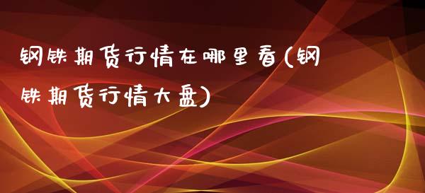钢铁期货行情在哪里看(钢铁期货行情大盘)_https://www.hbaoqiang.com_交易心态_第1张