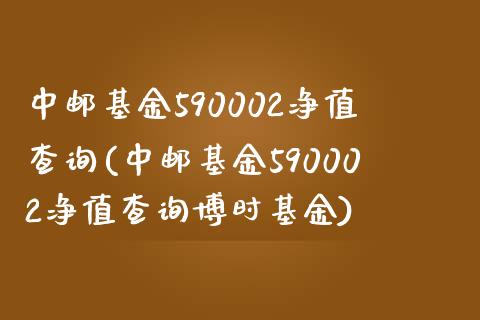 中邮基金590002净值查询(中邮基金590002净值查询博时基金)_https://www.hbaoqiang.com_国际期货_第1张
