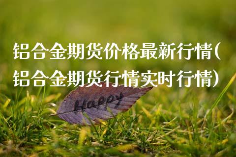 铝合金期货价格最新行情(铝合金期货行情实时行情)_https://www.hbaoqiang.com_期货平台_第1张