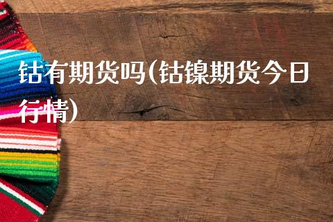 钴有期货吗(钴镍期货今日行情)_https://www.hbaoqiang.com_理财百科_第1张