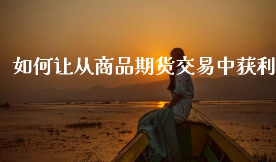 如何让从商品期货交易中获利_https://www.hbaoqiang.com_期货行情_第1张