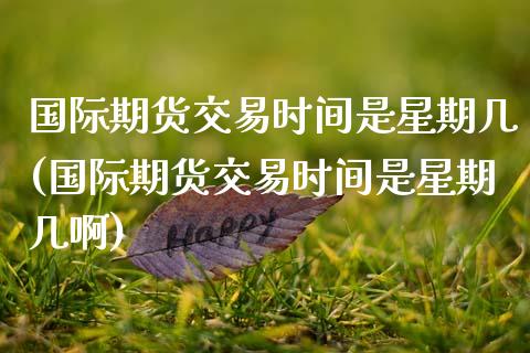 国际期货交易时间是星期几(国际期货交易时间是星期几啊)_https://www.hbaoqiang.com_期货行情_第1张