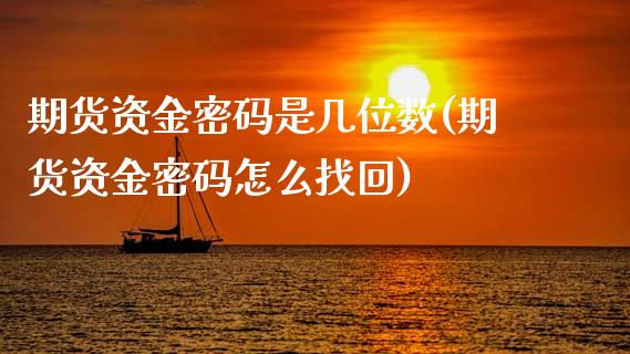 期货资金密码是几位数(期货资金密码怎么找回)_https://www.hbaoqiang.com_道指期货_第1张