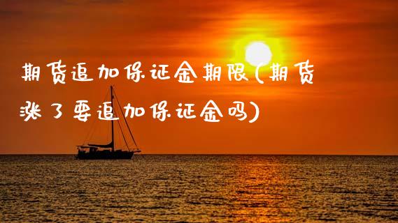 期货追加保证金期限(期货涨了要追加保证金吗)_https://www.hbaoqiang.com_黄金期货_第1张